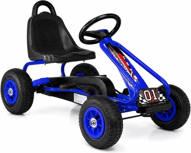 Blue Pedal Go-Kart for Children
