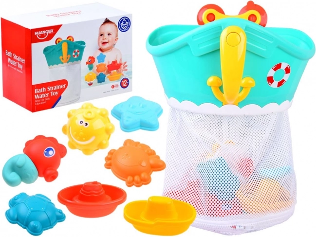 Vannas rotaļlietu organizators laiviņas formā