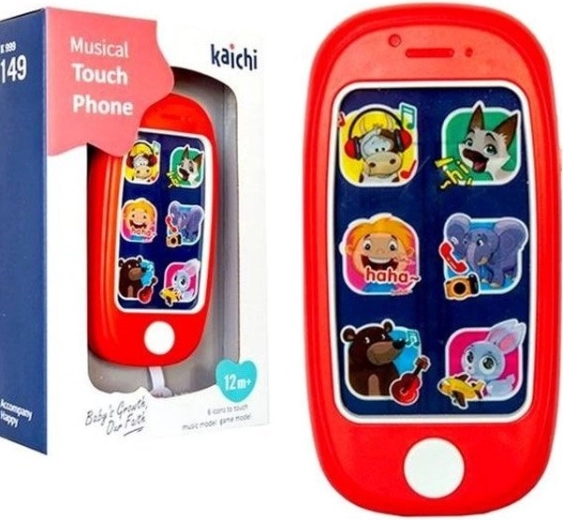 Kids' touch phone with lights and sounds