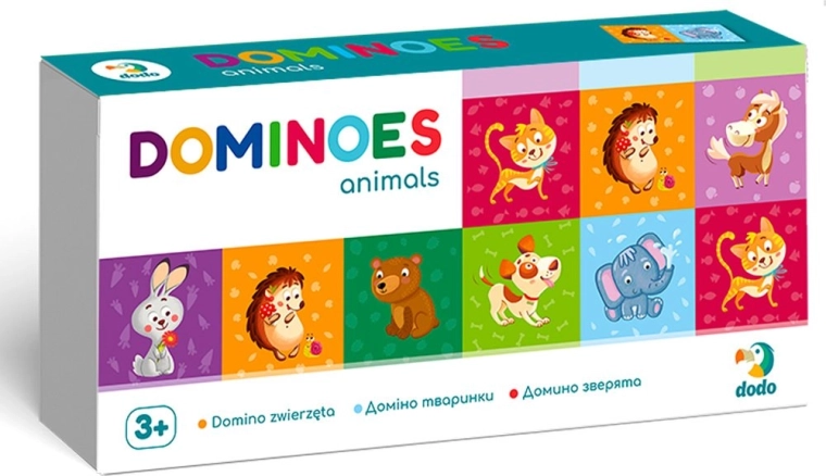 Animal Dominoes – 28 Tiles, Family Game for Kids