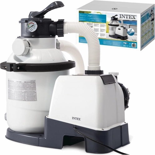 Sand filter pump for pool Intex 5700 l/h with Hydro Aeration and timer