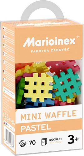 Marioinex Mini Waffle Pastel Building Set, 70 Pieces