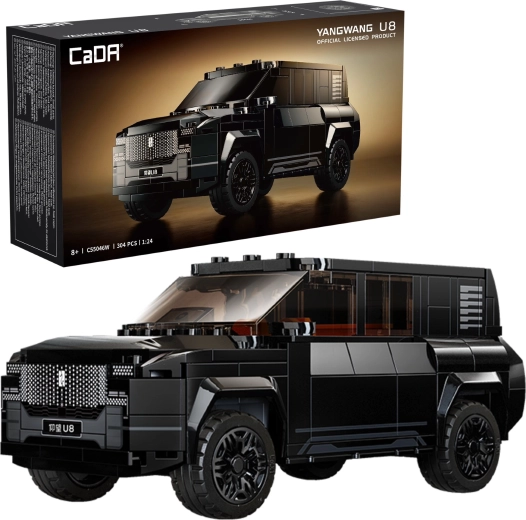 CaDA konstrukciju komplekts apvidus SUV YANGWANG U8 1:24, 304 detaļas