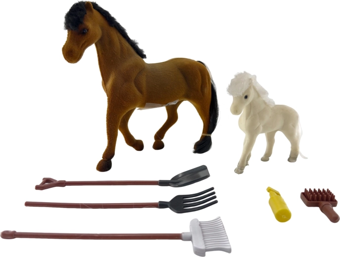 PLEJO Mare with Foal and Accessories
