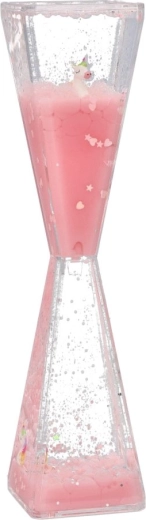 Plūstoša 3D vienradža smilšu pulksteņa šķidruma dekors