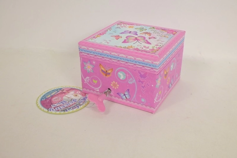 Pecoware Classic Musical Jewelry Box with Butterflies