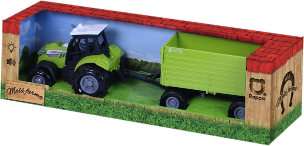 Traktors ar skaņu un gaismu ar piekabi