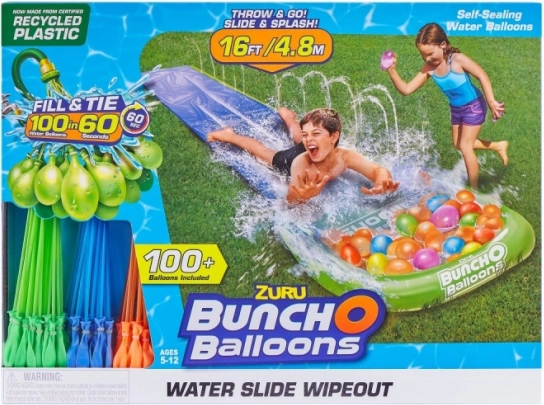 Bunch O Balloons vienas joslas ūdens slidkalniņš ar baloniem