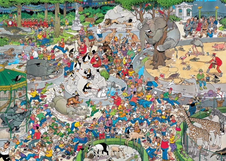 Jumbo Jan van Haasteren Zoo XL puzle 500 gabali