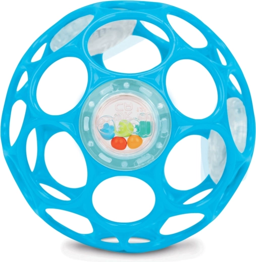 Oball Rattle Ball Blue 10 cm