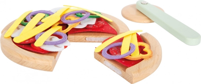 Complete pizza set with tray