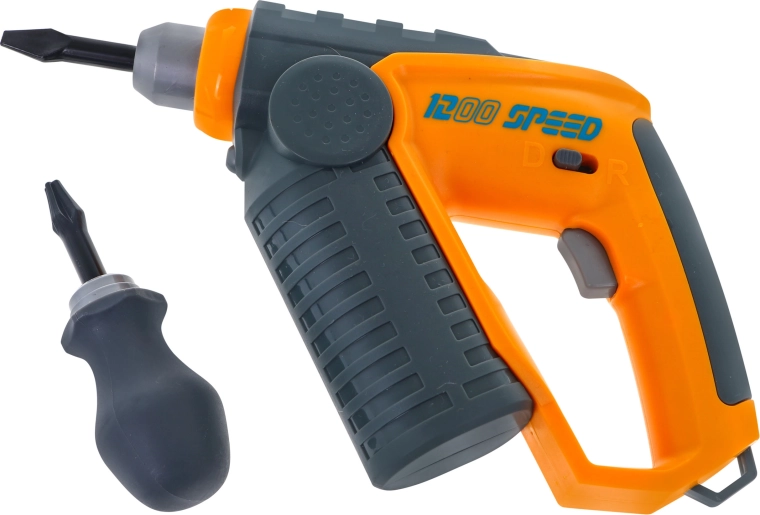 Bērnu urbjmašīna–skrūvgriezis montāžai un spēlei