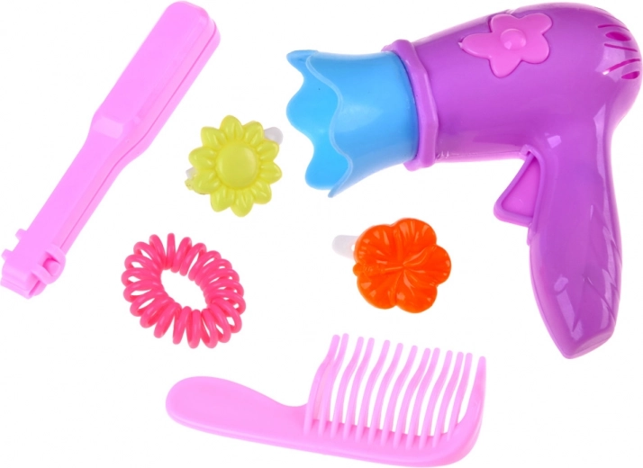 Rich set of hairdressing accessories