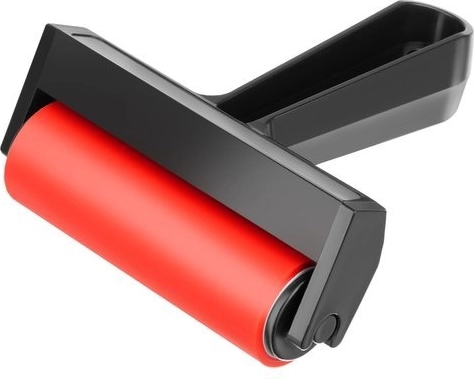 Tīrs un gluds attēls ar piespiedēju rullīti