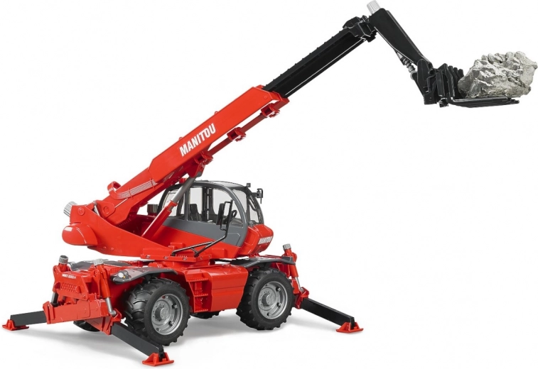 Rotējoša kabīne un izbīdāms strēlis