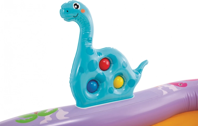 Interactive dino games with balls