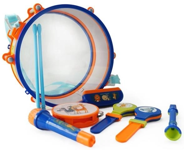 Daudzveidīgs instrumentu komplekts ritma attīstībai