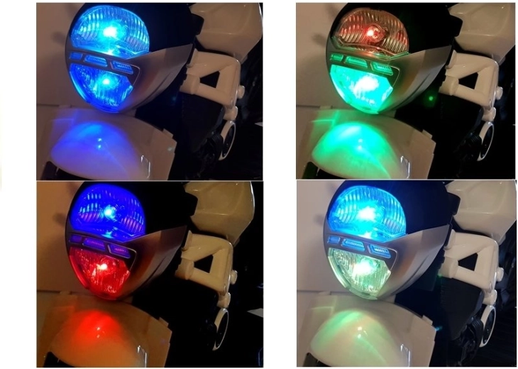 LED lukturis ar vairākām krāsām