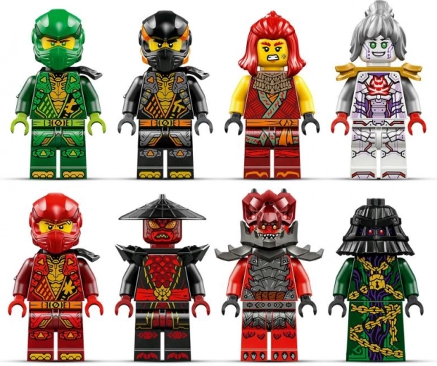 Eight minifigures for maximum action
