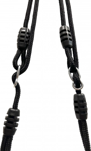 Izturīgas un regulējamas piekares virves