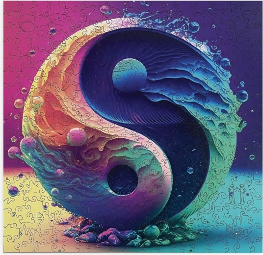 Vienreizējs Yin Yang dizains