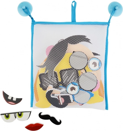 Kārtība vannasistabā ar piesūcekņu tīkliņu