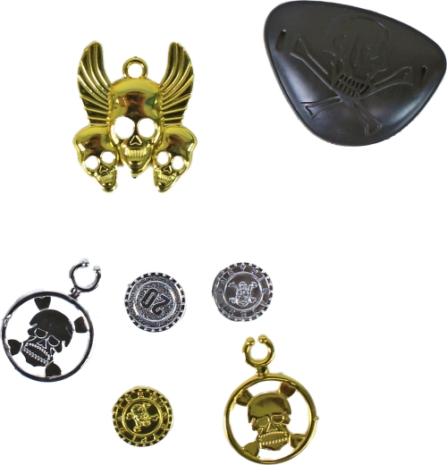 Tematiski aksesuāri ar galvaskausa motīviem