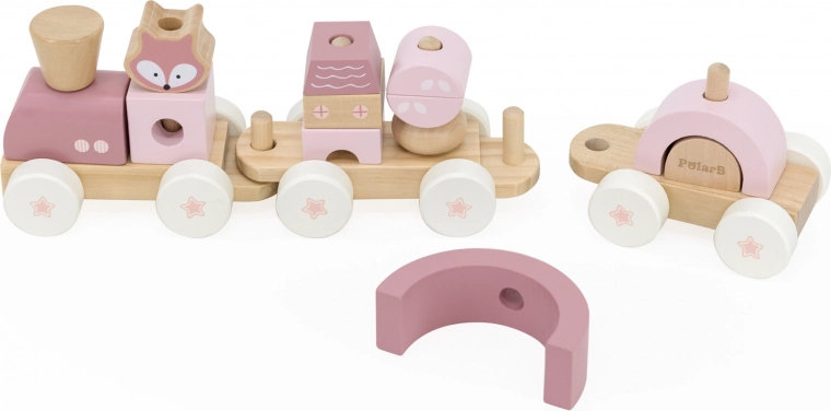 Maināma būvēšana ar 3 vagoniem un 14 klucīšiem