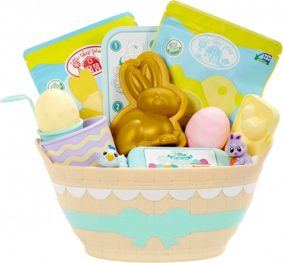 Colorful Easter basket full of surprises