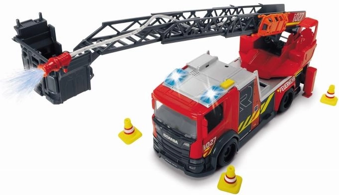 Izvelkama kāpne ar grozu un ūdens lielgabalu