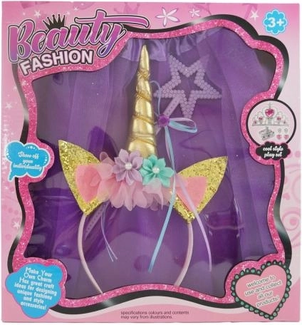 Sparkly headband with unicorn horn
