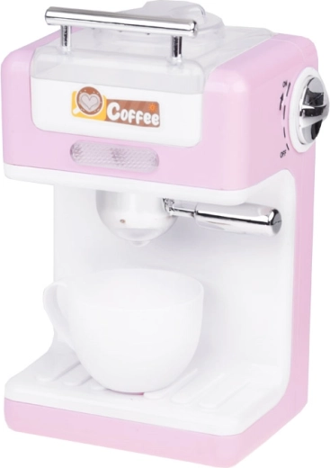 Elegantais rozā kafijas automāts