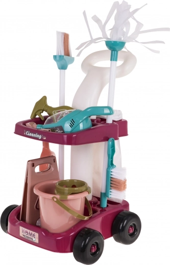 Stabili tīrīšanas ratiņi ar bagātīgu aprīkojumu