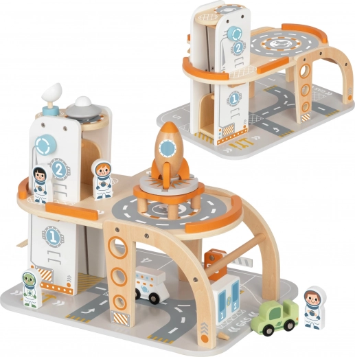 Multi-level station with ramps