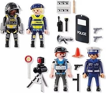 Four action figures for realistic play