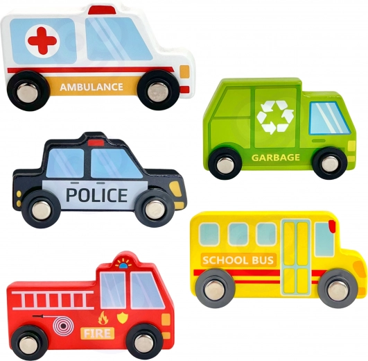 Koka transportlīdzekļi ar gumijas riteņiem