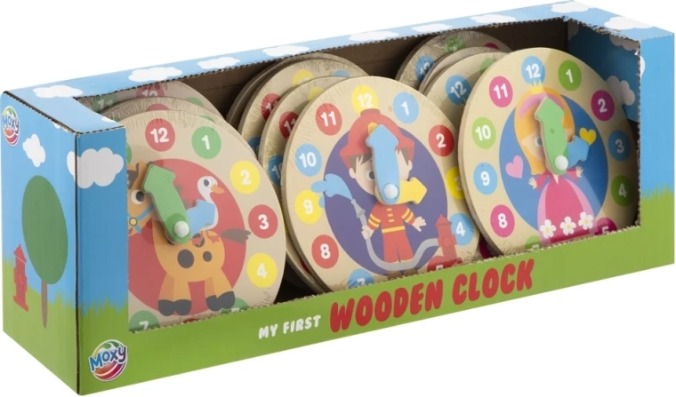 Rotaļīga laika mācīšanās ar krāsainu ciparnīcu