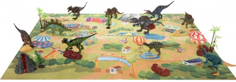 Liels spēļu paklājiņš – dinozauru parks