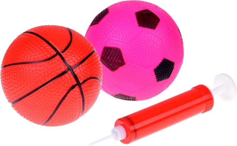 Pūšamās bumbiņas un krāsaina lotiņa daudzveidīgām spēlēm