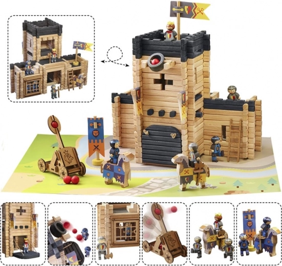 Large castle with working catapult