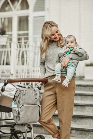 Termo kabata pudelītei un ērtības uz ratiņiem