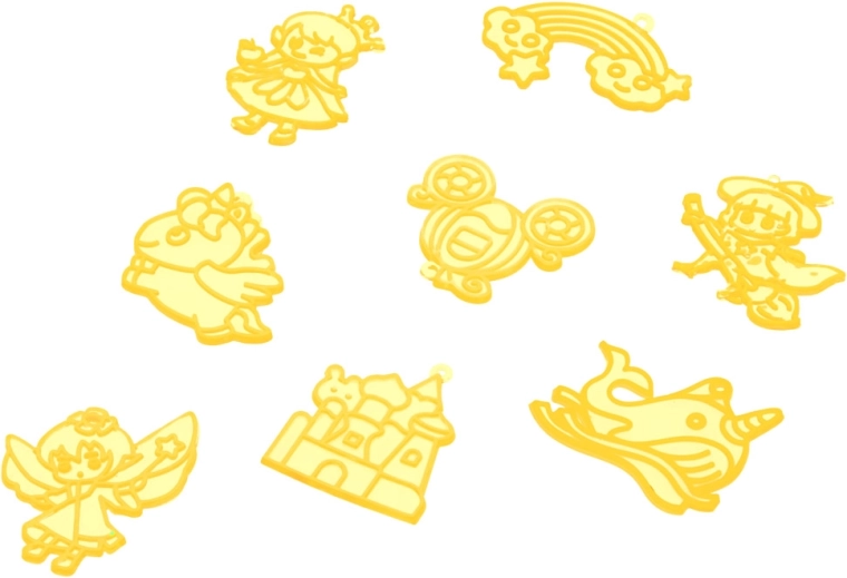 8 fairy-tale rubber templates