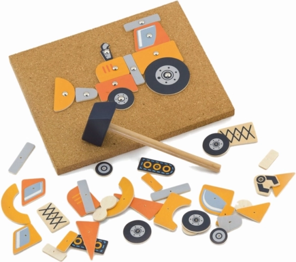 Korķa pamatne, āmuriņš un sīknagliņas