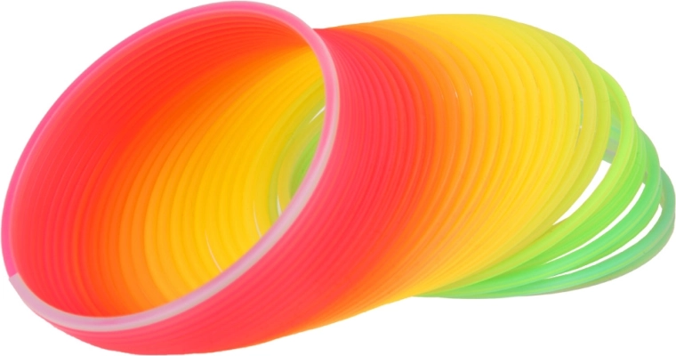 Varavīksnes dizains un izturīgs plastmasas materiāls