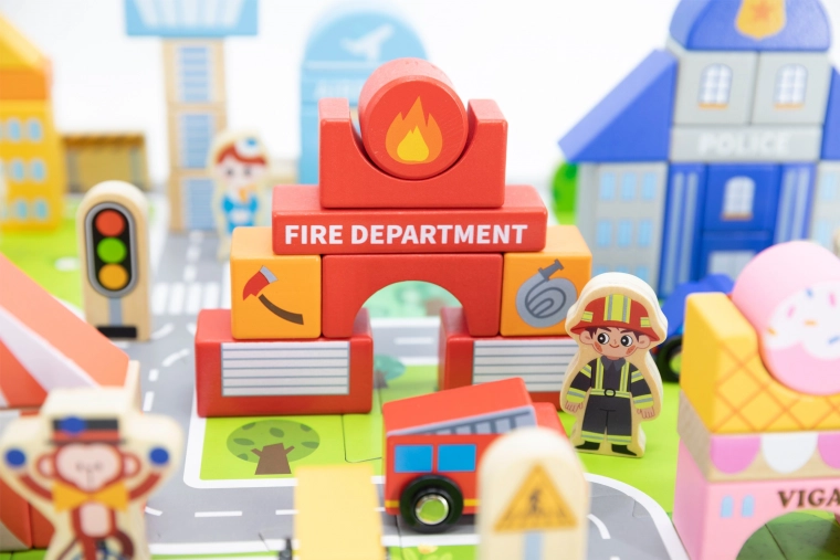 Fire station and action-packed rescue missions