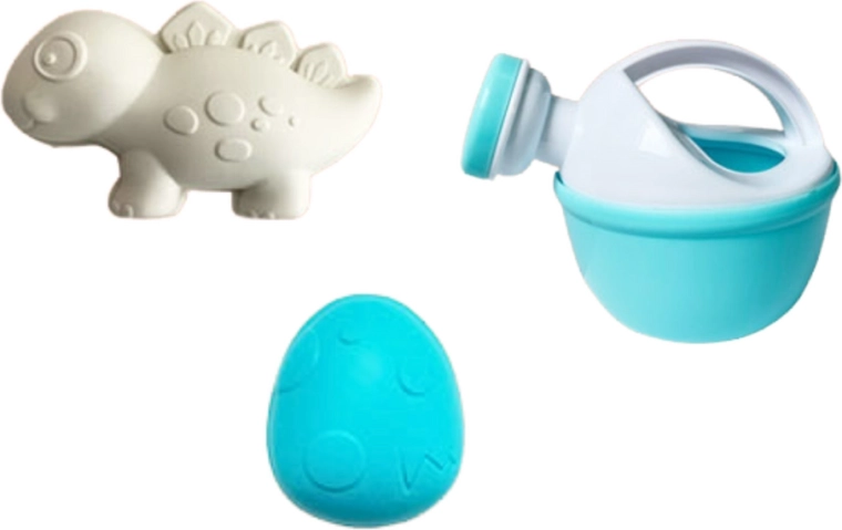 Lejkanna un dinozauru aksesuāri rotaļām ar ūdeni