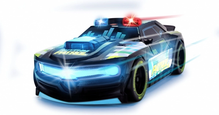 Policijas skaņas un ritmiska mūzika