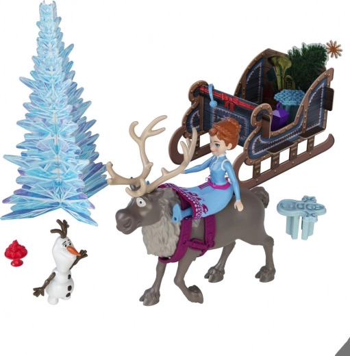 Fantāzijas pilna spēle ar kamanām un briedi Svenu