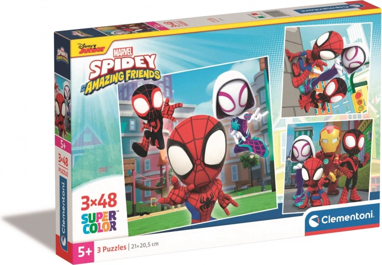 Trīs krāsaini SPIDEY motīvi vienā iepakojumā