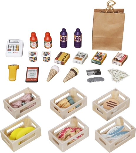 Reālistiska spēle ar kasi un skeneri